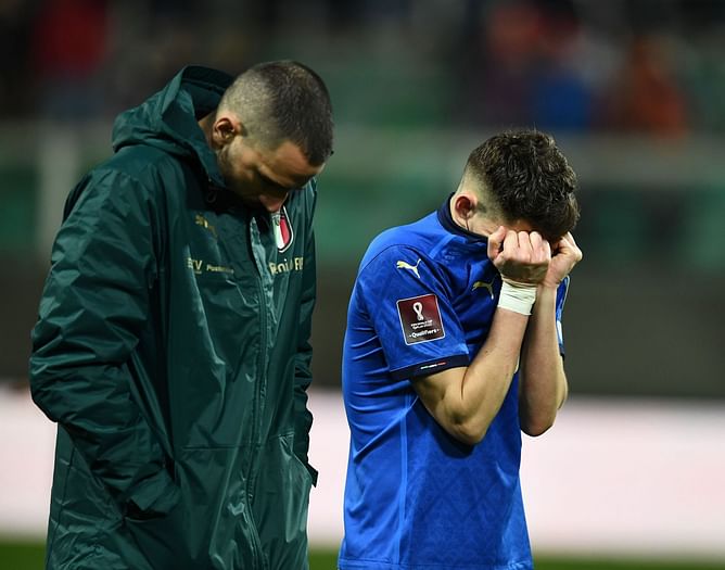 Lightning strikes twice; Italy miss back-to-back FIFA World Cups for first time