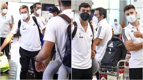 Argentinian men's hockey team landed in Bhubaneswar (Pic Credit: Hockey India)