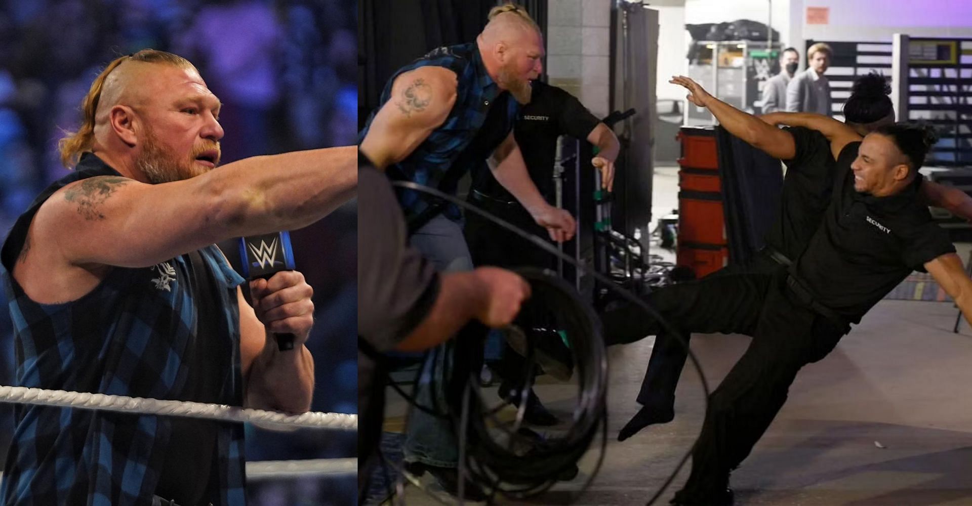 WWE SmackDown में ब्रॉक लैसनर गुस्से में नजर आए 
