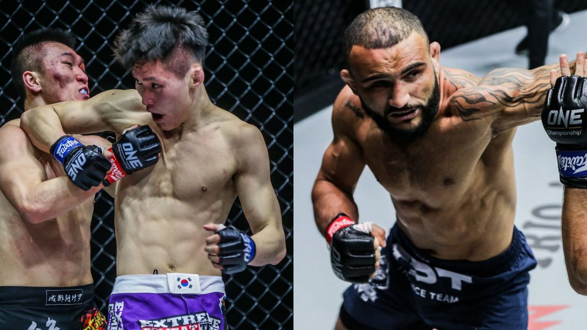 [Photo Credit: ONE Championship] Kwon Won Il and John Lineker