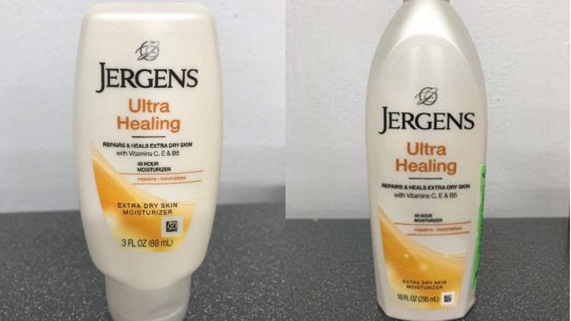 Jergens Ultra Healing Moisturizer was found to contain Pluralibacter gergoviae, a type of bacteria that typically poses little medical risk to healthy people (Image via FDA)