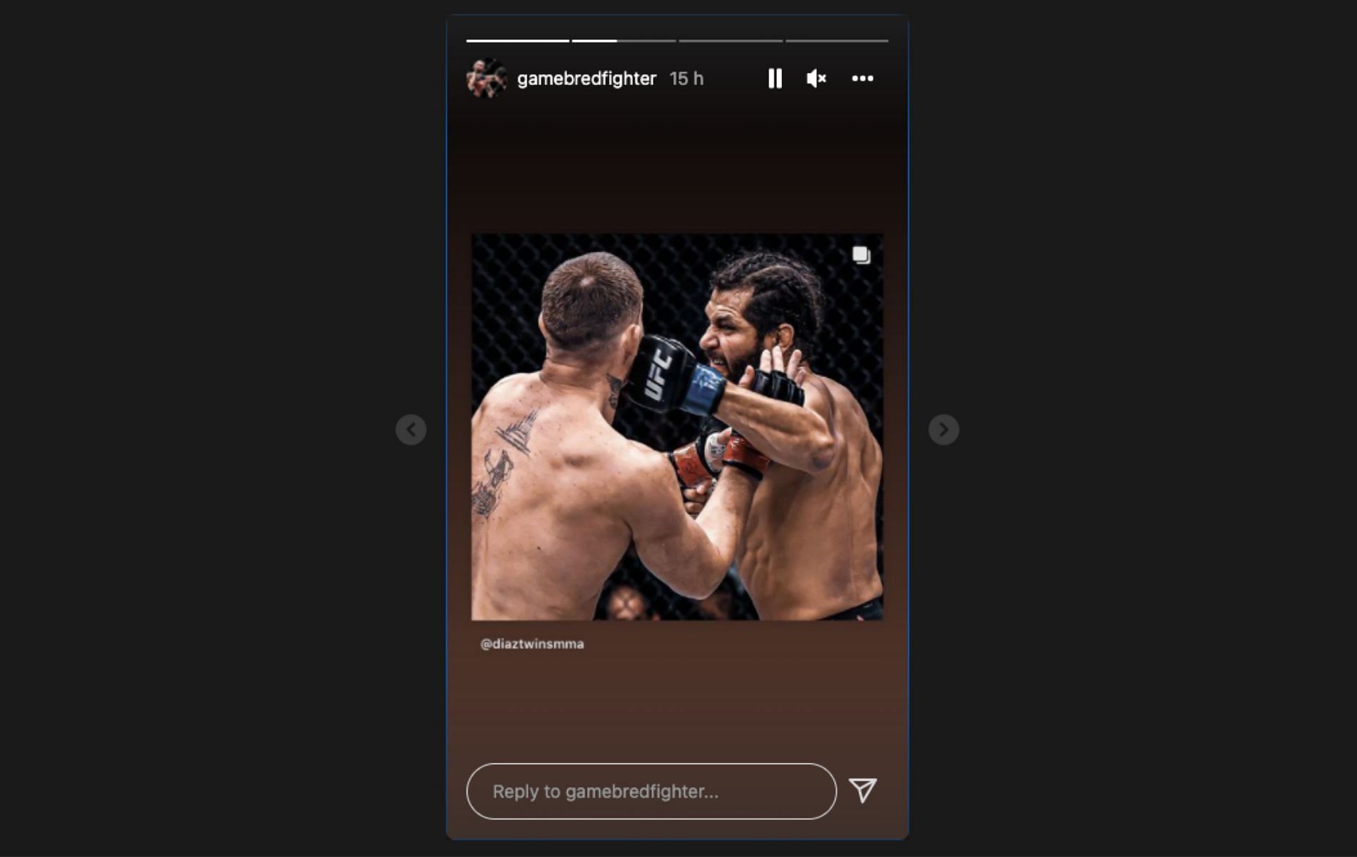 Till (front) &amp; Masvidal (back) [Image Credits- @gamebredfighter on Instagram]