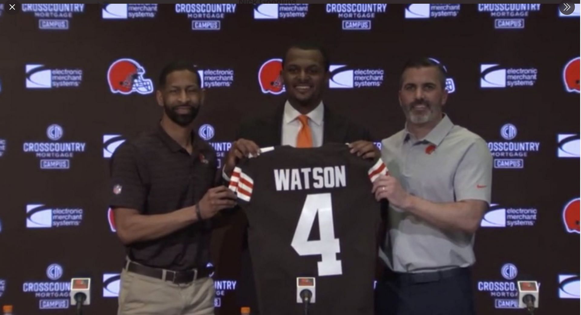 Cleveland Browns quarterback Deshaun Watson