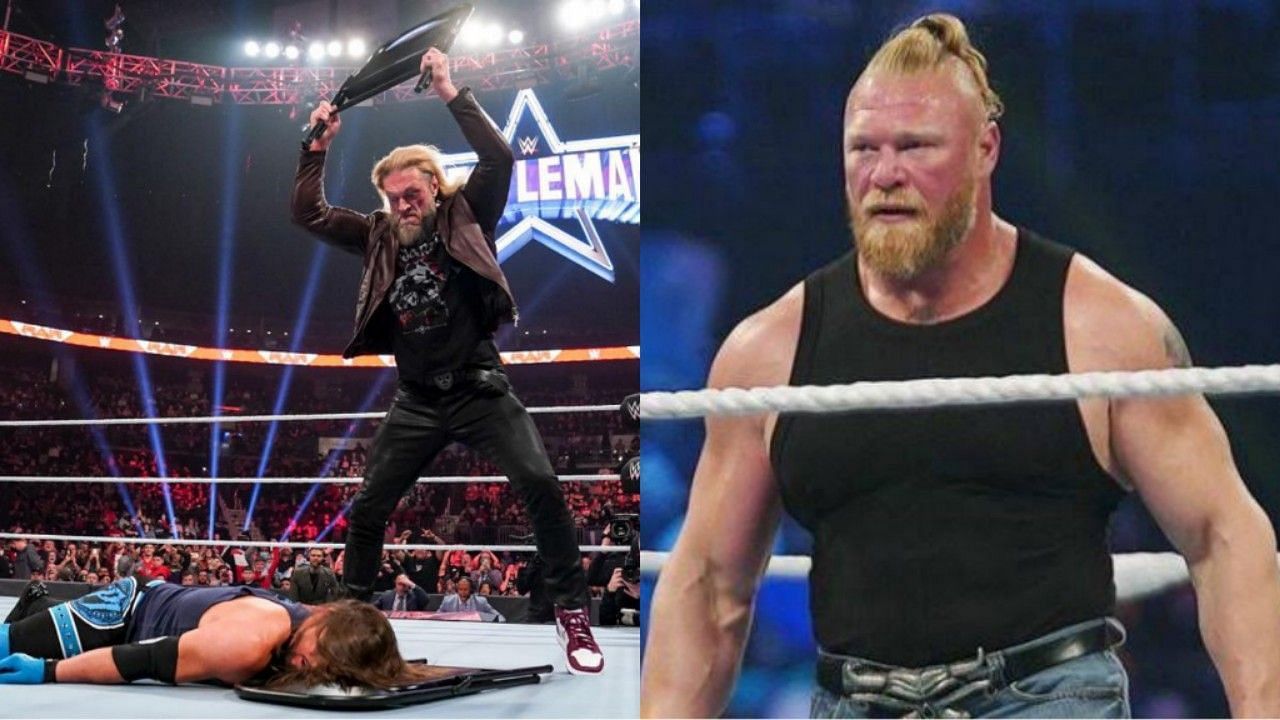 WWE में हाल ही में एजे स्टाइल्स और ब्रॉक लैसनर पर खतरनाक हमला किया गया था