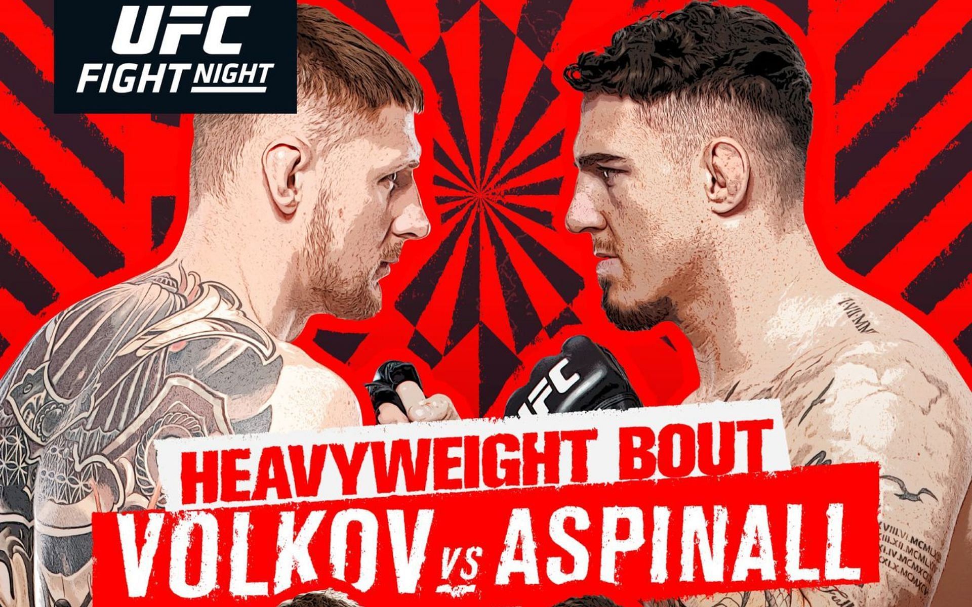 UFC Fight Night: Volkov vs Aspinall, date, India Time, Live Streaming All you need to know about