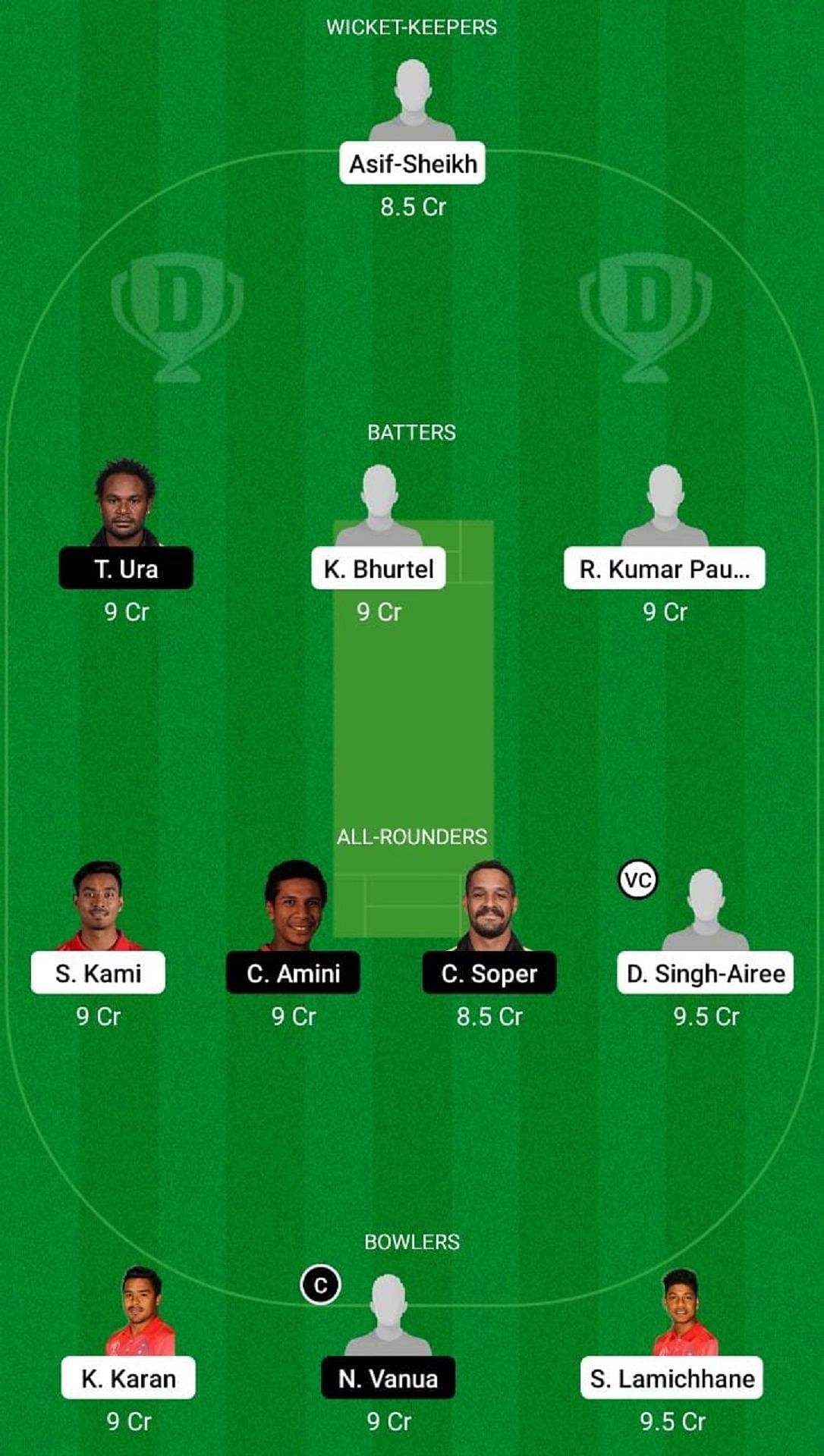 NEP vs PNG Dream11 Fantasy Suggestion #1