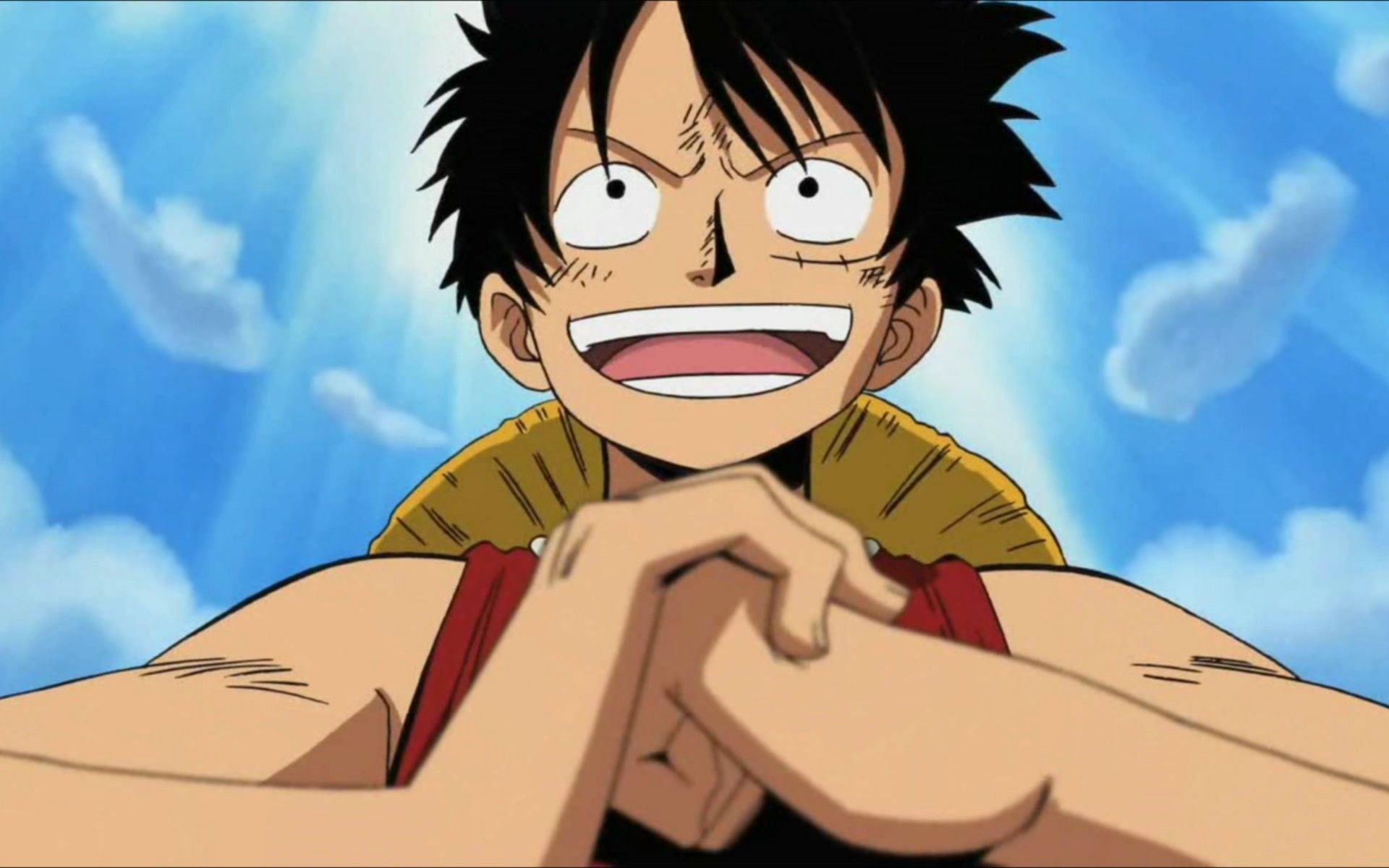 embarrassed luffy