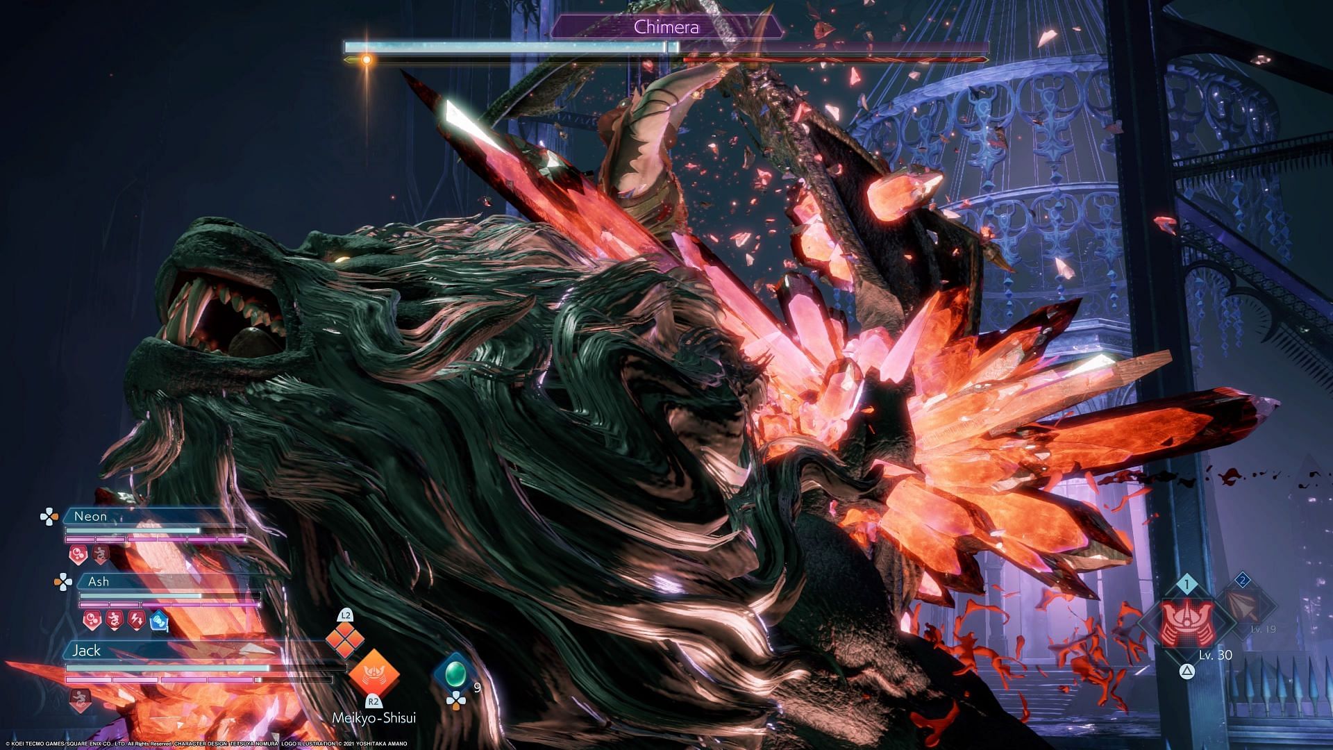 The Soul Break abilities are so grisly, but the crystal explosions just look so awesome in Stranger of Paradise: Final Fantasy Origin (Image via Square Enix)