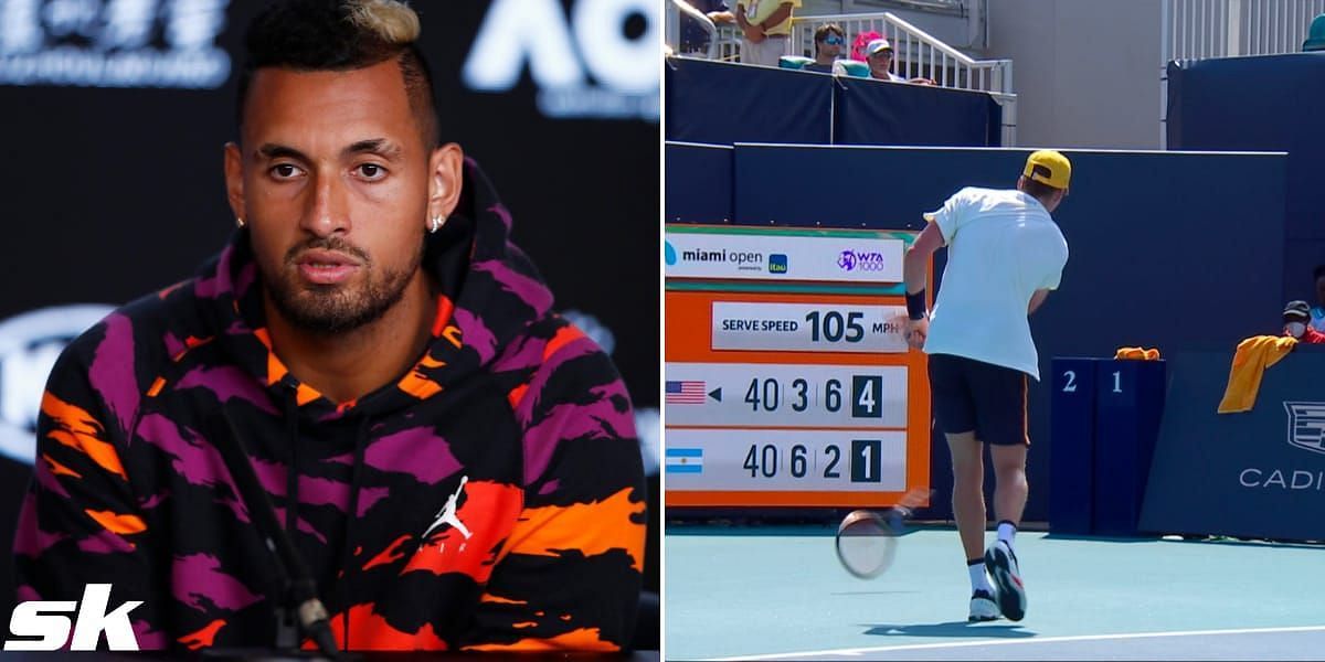 Nick Kyrgios [left] has come out in defense of Jenson Brooksby.