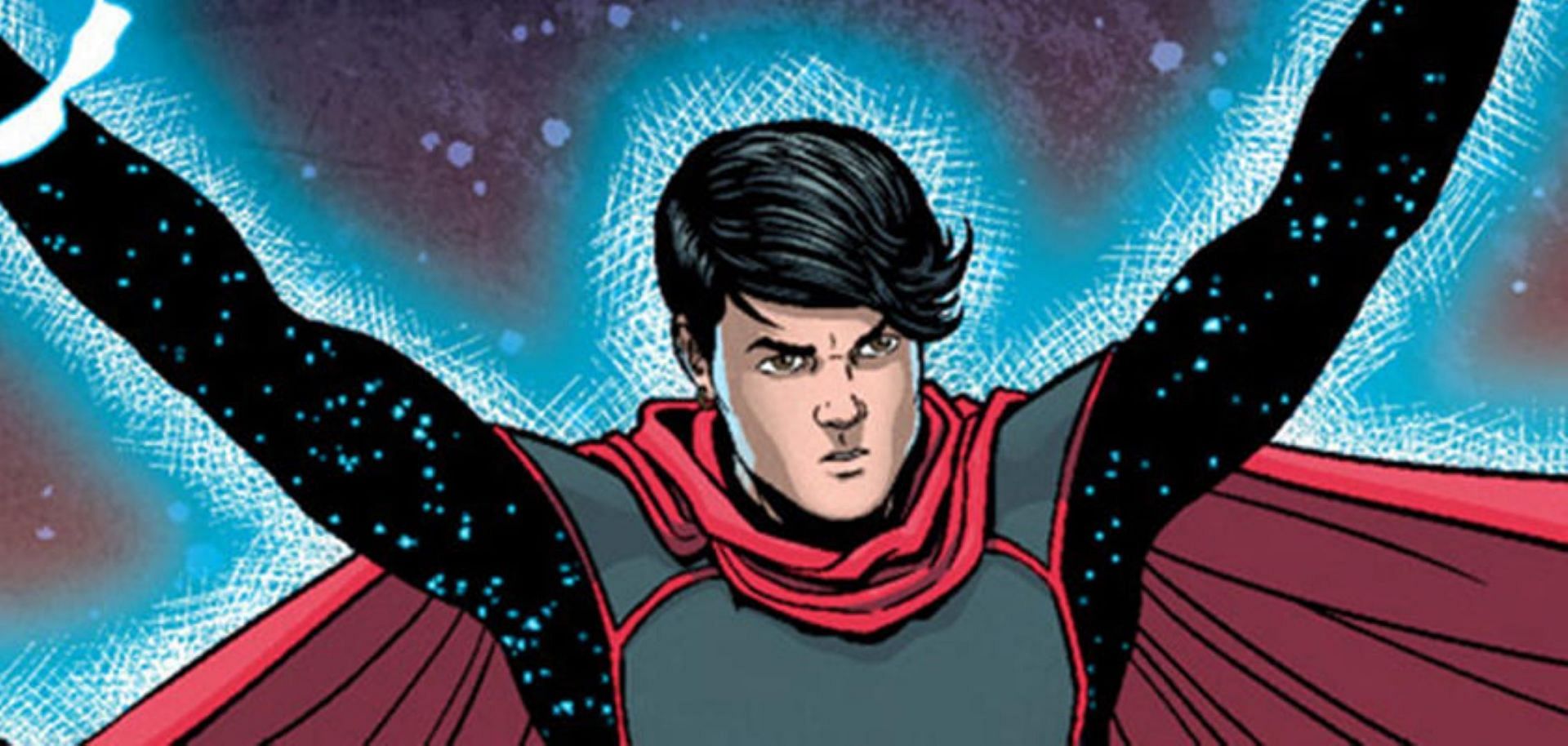 Wiccan is the son of Scarlet Witch and Vision (Image via Marvel)