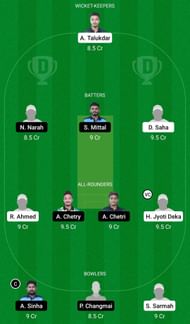 Dream11 Team for BDM vs TTC - Assam Premier Club T20 Championship 2022.