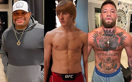 (L to R) Daniel Cormier, Paddy Pimblett and Conor McGregor @dc_mma, @thebaddyufc and @thenotoriousmma