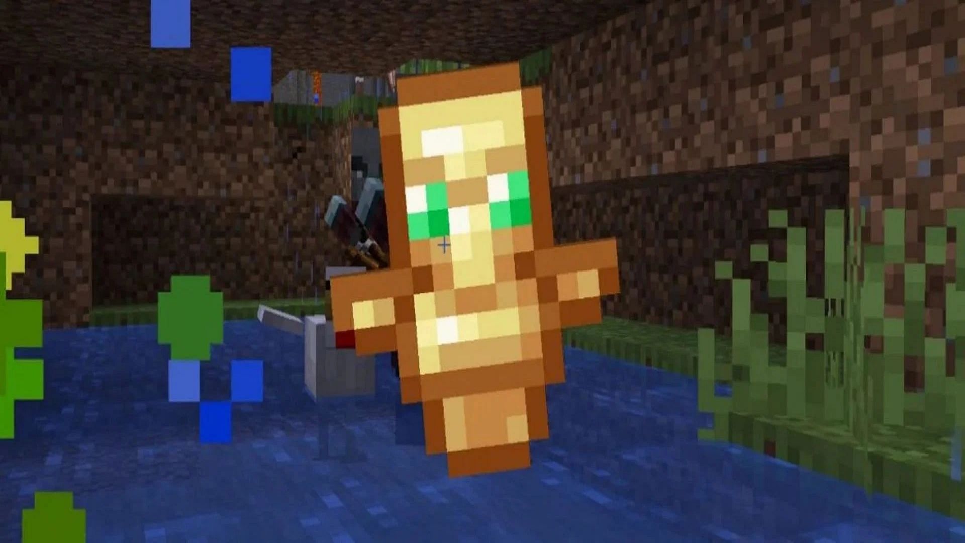 Totems of Undying can spare players from an untimely death (Image via Minecraft.net)