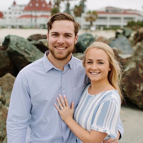 Corbin Burnes with Brooke Burnes posing for an Instagram picture in 2019