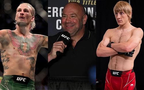 L-R: Sean O'Malley, Dana White, and Paddy Pimblett [Photo via @ufc on Instagram]