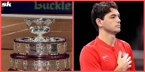 Taylor Fritz (R) will lead Team USA's charge in the Davis Cup Qualifiers