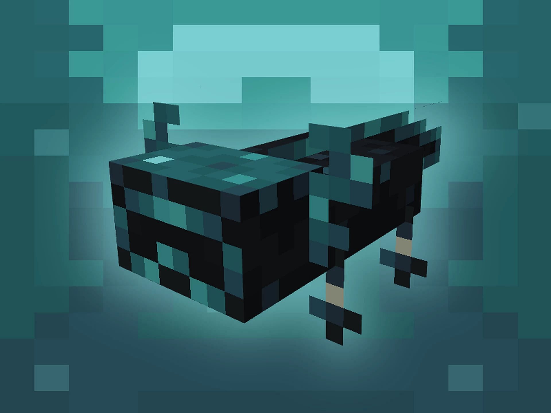 Apply the haunting appearance of the Warden onto wild axolotls with this pack (Image via Torrezx/PlanetMinecraft)