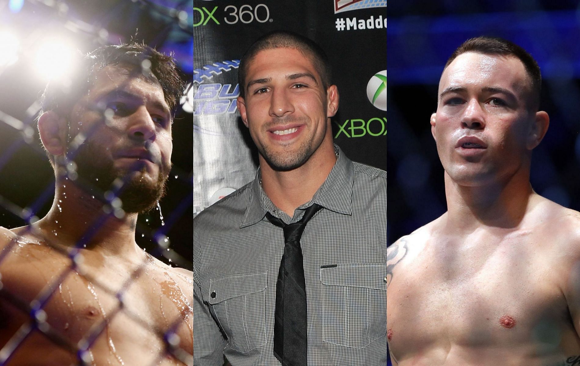 Jorge Masvidal (left), Brendan Schaub (center) &amp; Colby Covington (right)