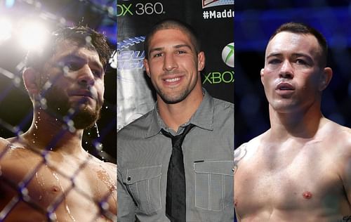 Jorge Masvidal (left), Brendan Schaub (center) & Colby Covington (right)