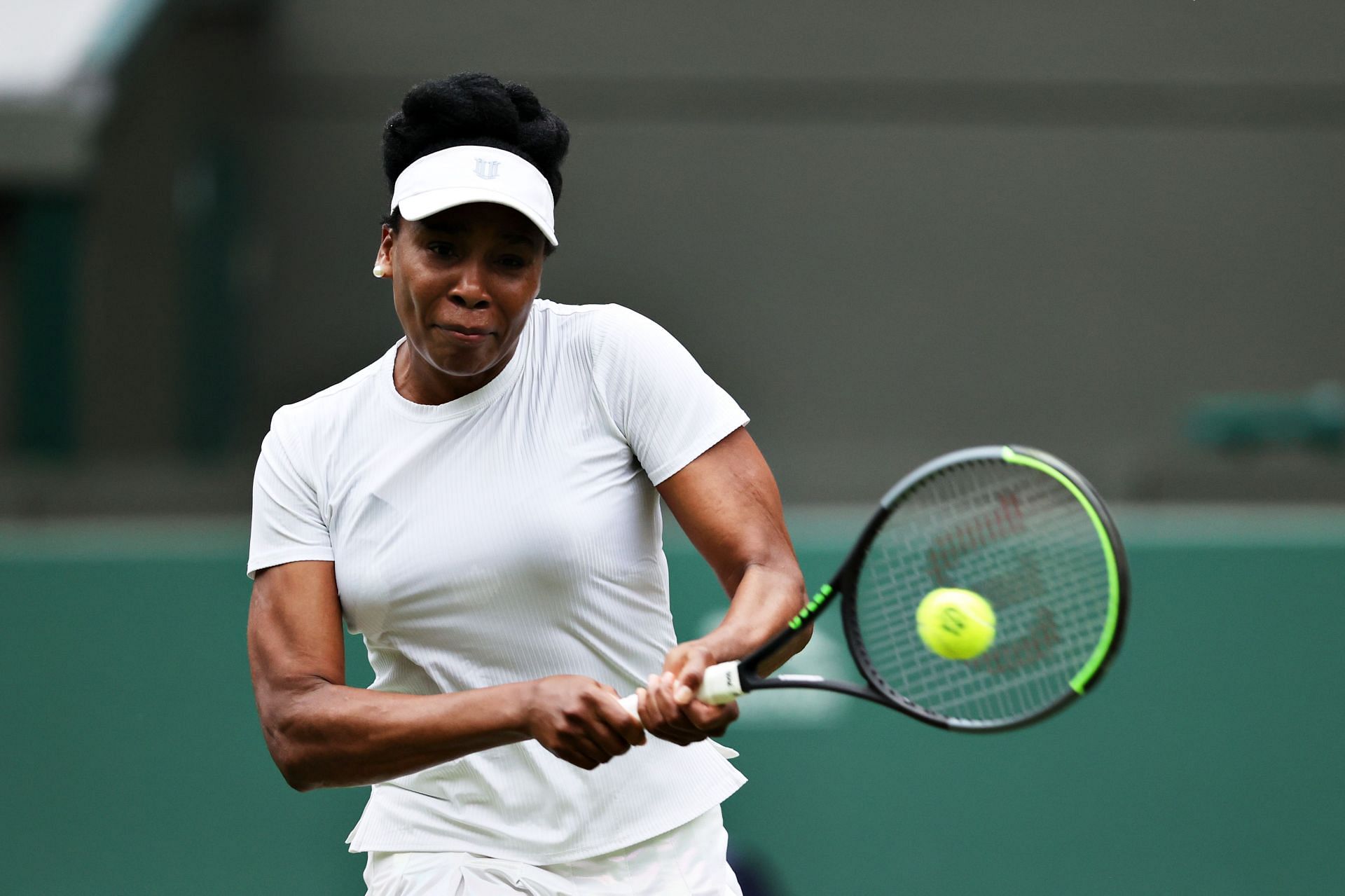 Venus Williams in action in Wimbledon 2021