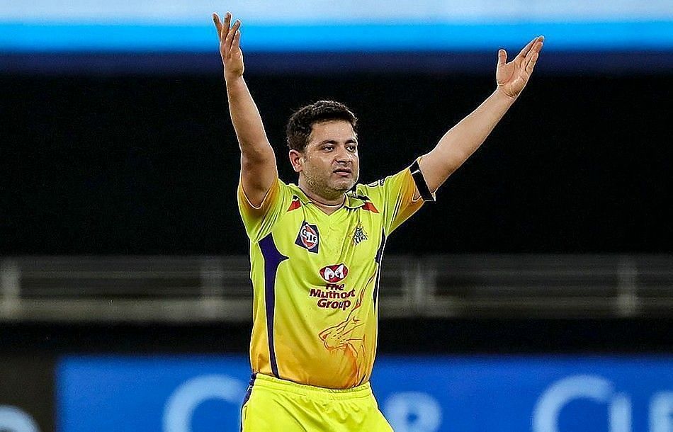 Piyush Chawla in action for CSK. Pic: BCCI