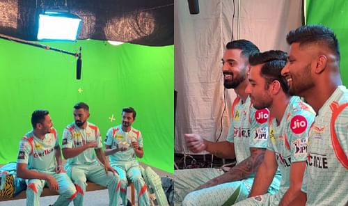 KL Rahul with his teammates (PC: LSG/Instagram)