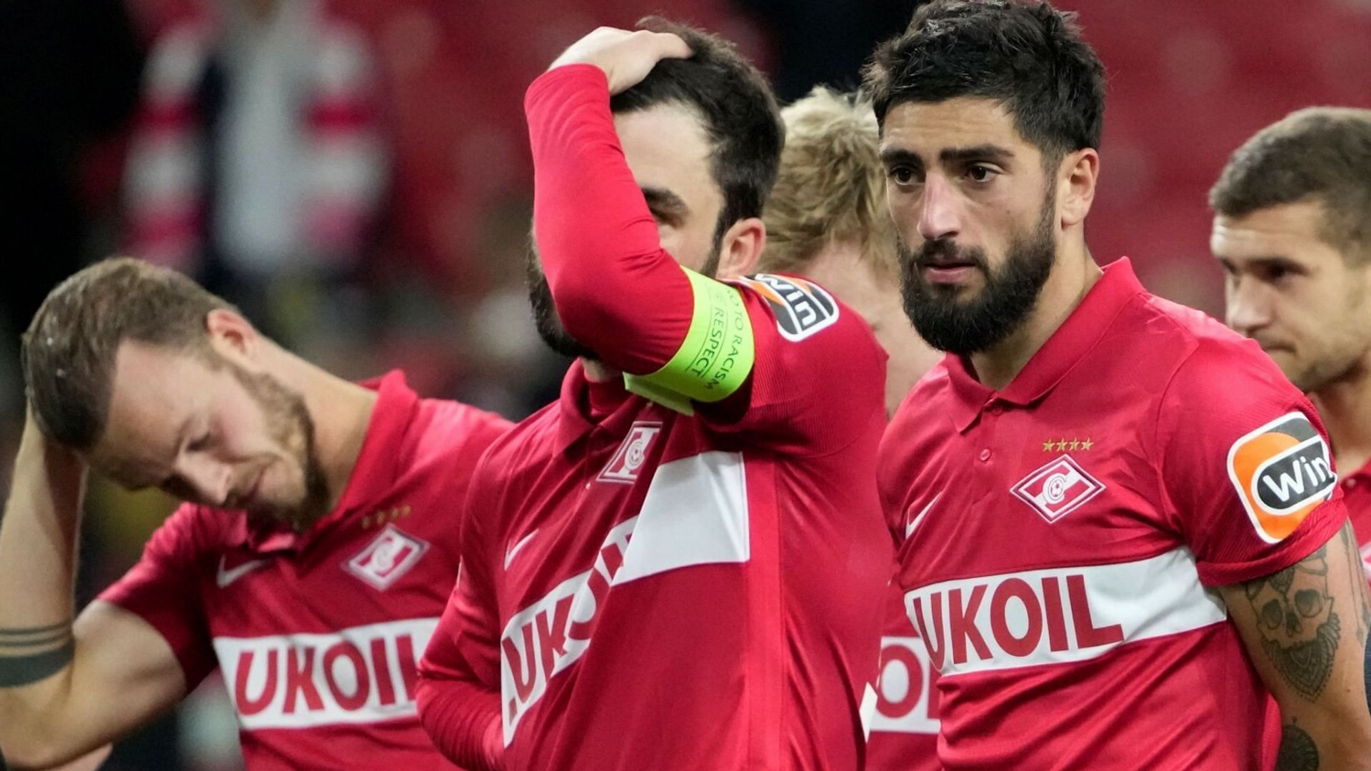 Maximiliano Caufriez of Spartak Moscow in action during the UEFA