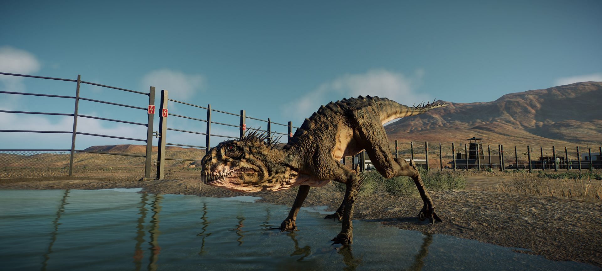 Look at the terrifying hybrid (Image via Jurassic World Evolution 2)