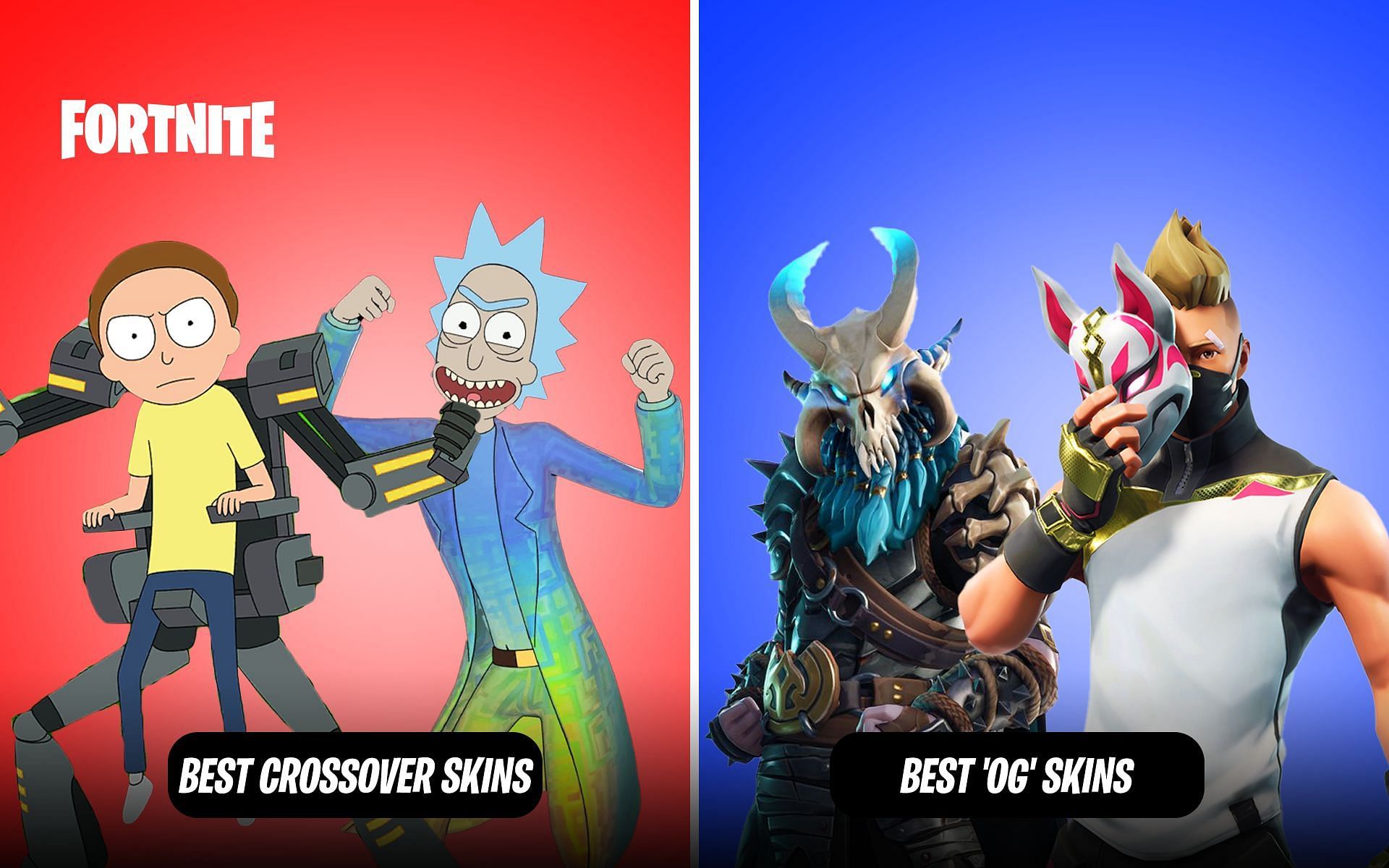 Crossovers and &#039;OG&#039; skins have a special place in the Fortnite community (Image via Sportskeeda)
