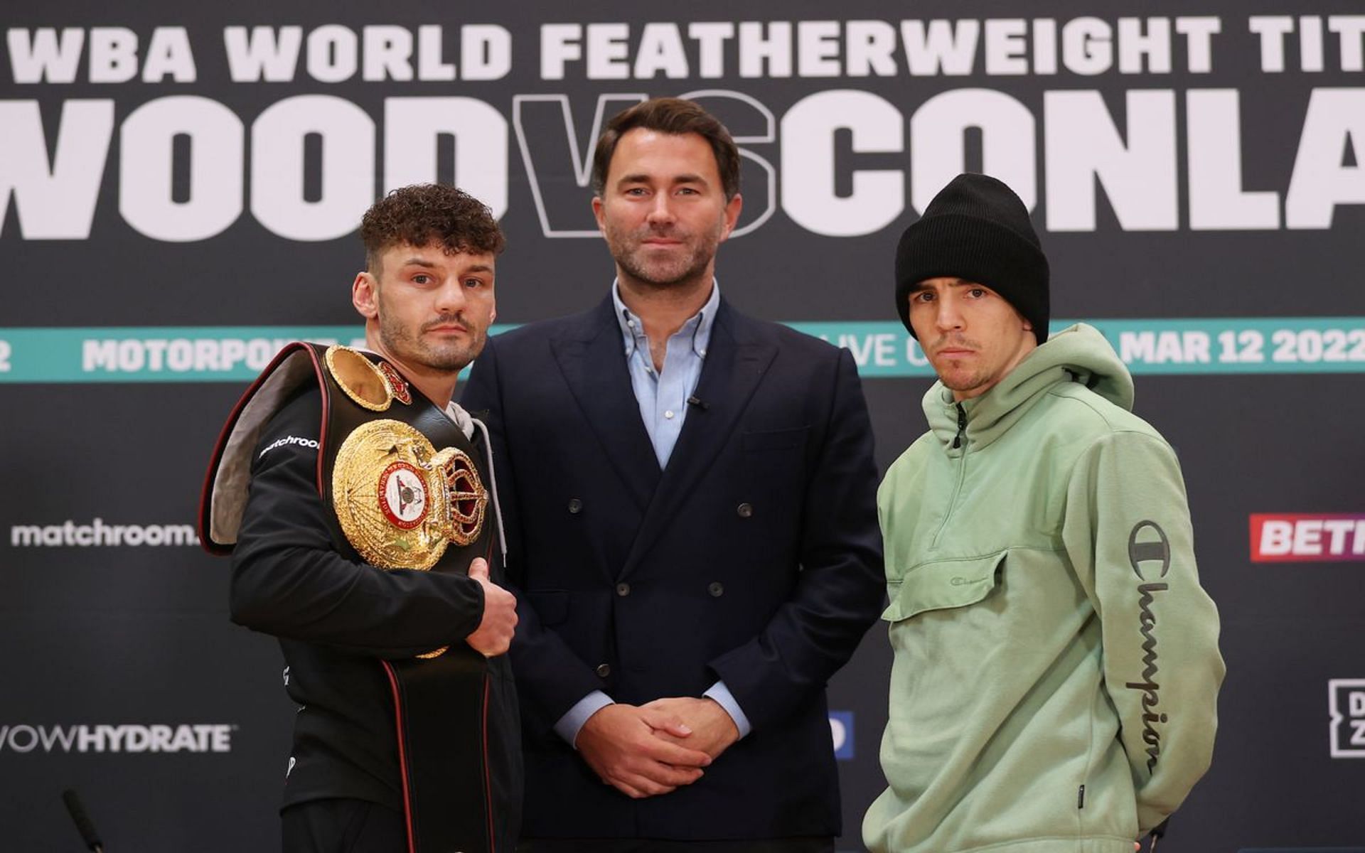 Leigh Wood (L) and Michael Conlan (R) squared off Saturday night in England.