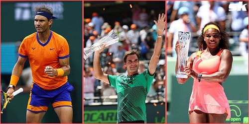 Rafael Nadal, Roger Federer and Serena Williams are among the top players who will miss this year's Miami Open