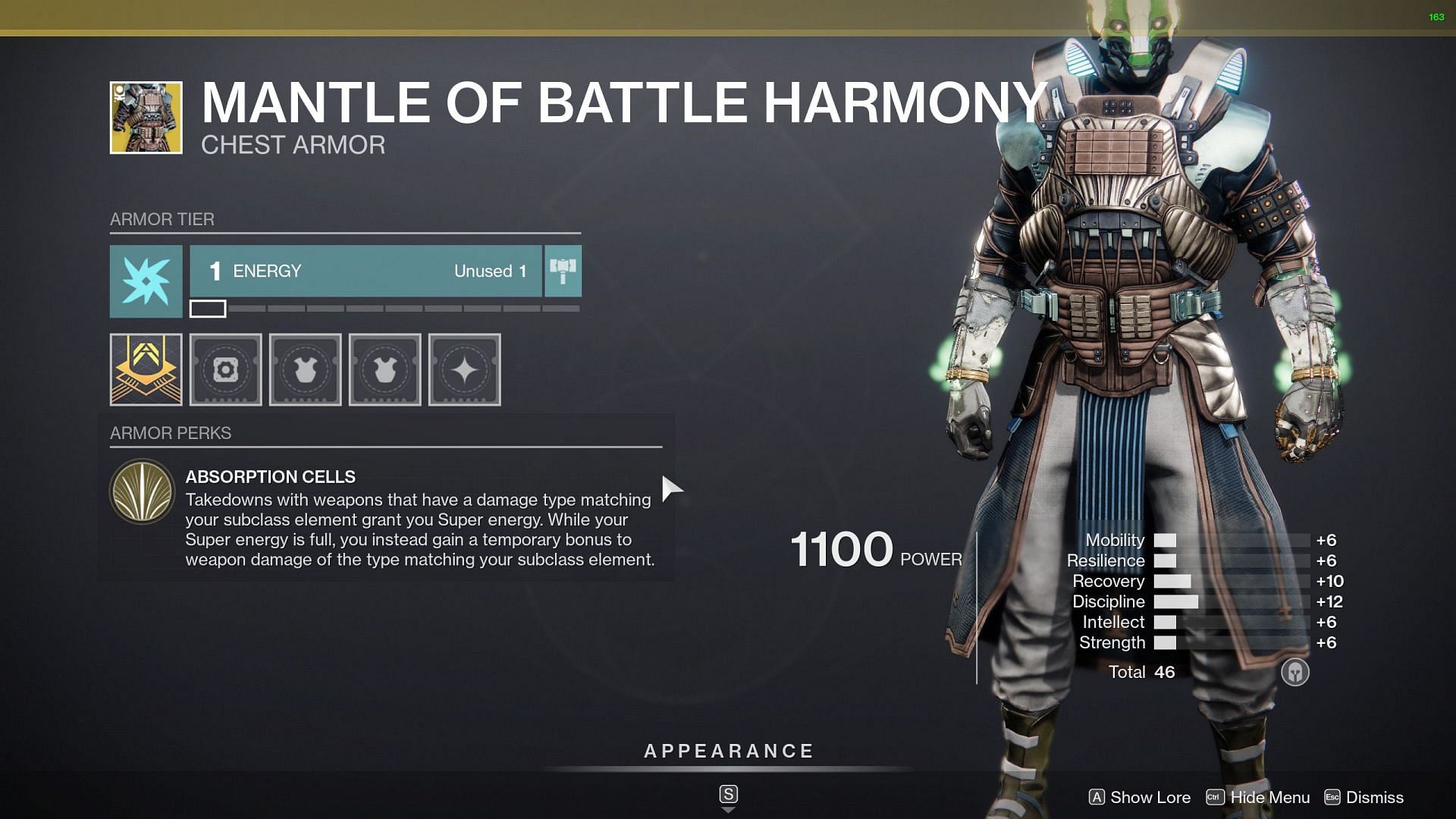 Mantle of Battle Harmony (Image via Destiny 2)