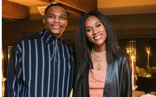 Russell Westbrook with his wife Nina Westbrook [Credits: Nina Westbrook/Instagram]