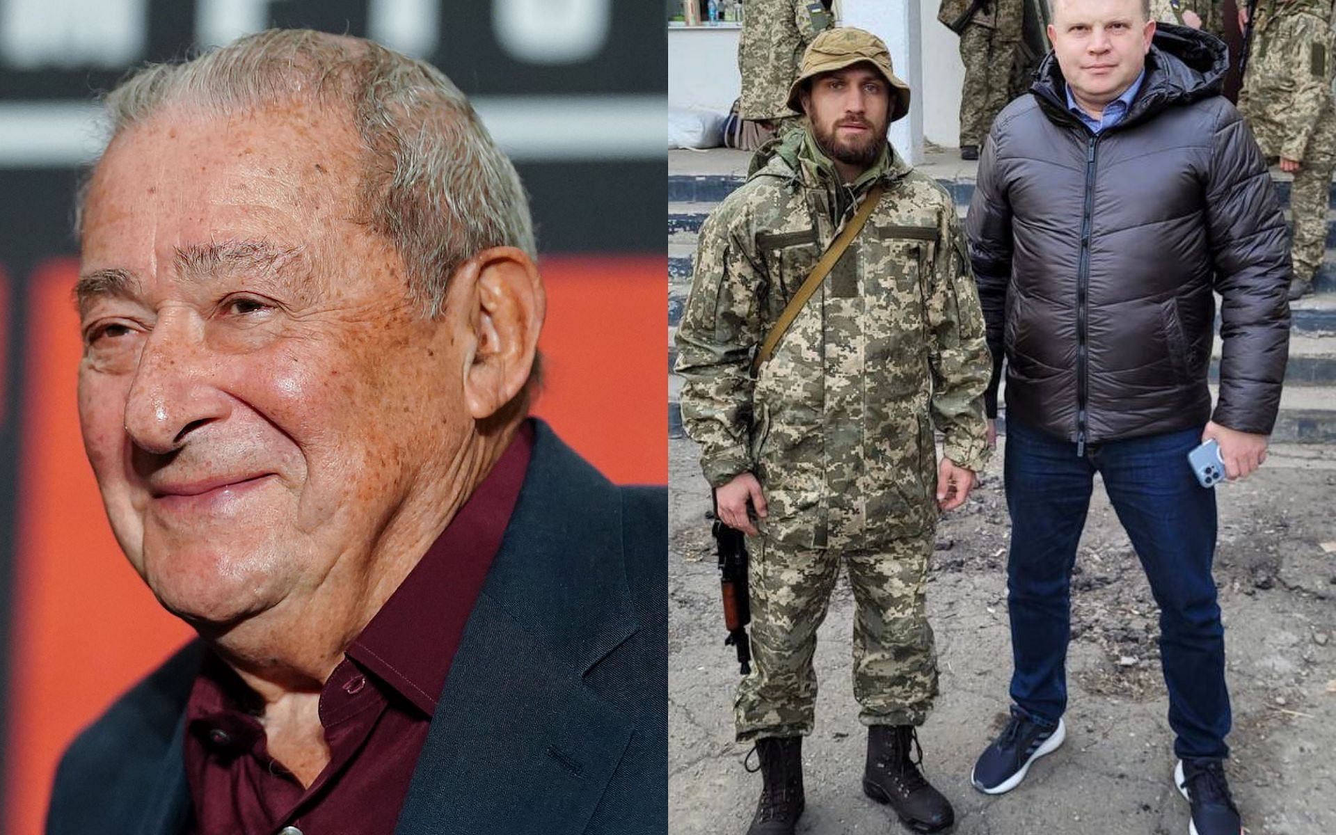 Bob Arum (left) and Vasyl Lomachenko (right)