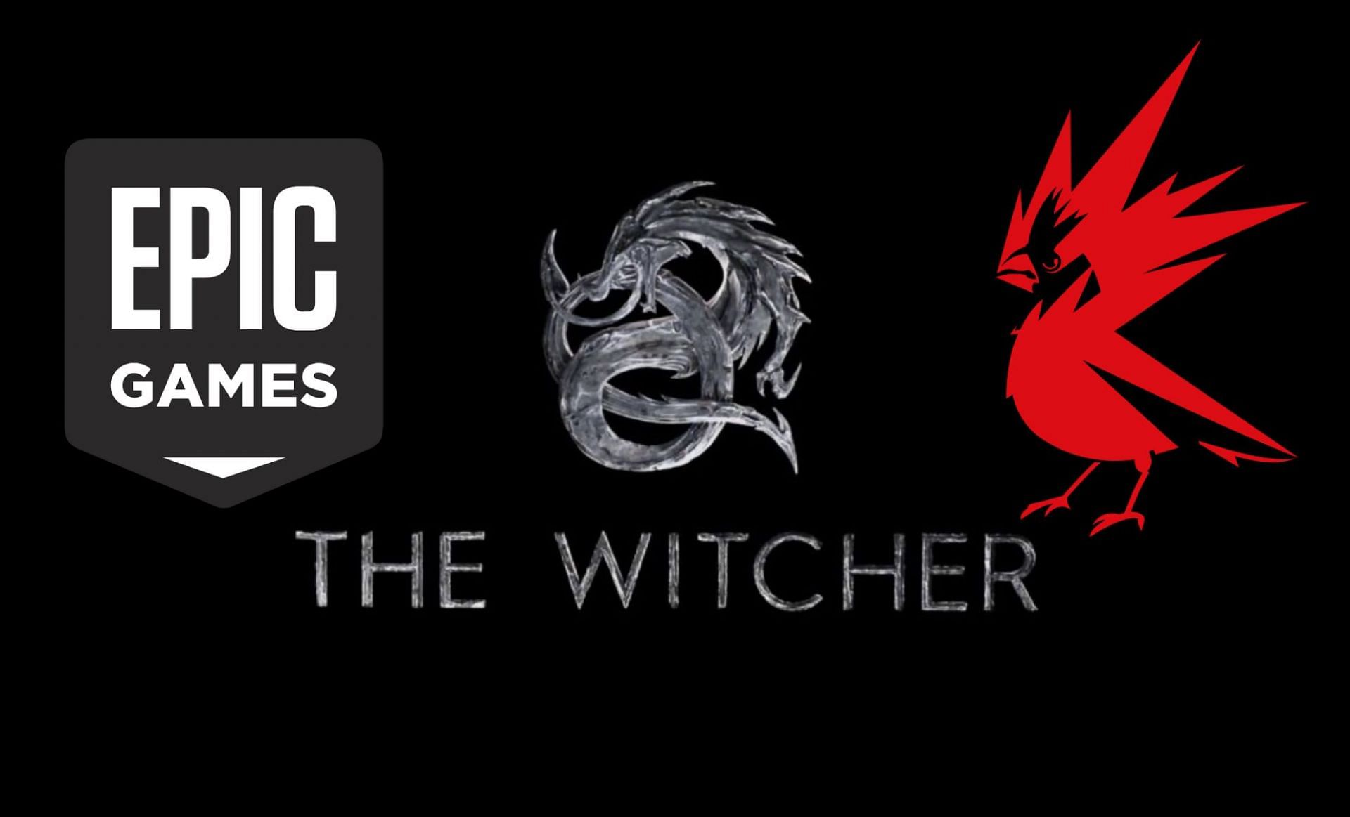 The two brands will be partnering, mainly for The Witcher (Images via Epic Games, CD Projekt Red)