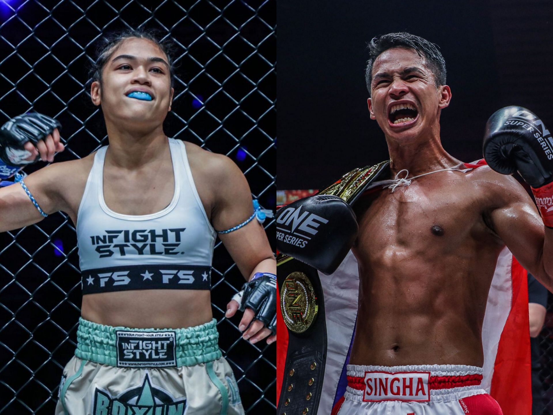 Jackie Buntan (left) and Superbon (right). [Photo: ONE Championship]