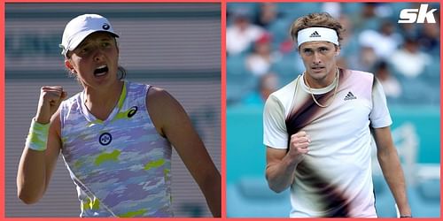 Iga Swiatek and Alexander Zverev won their respective matches on Day 5 of the Miami Open