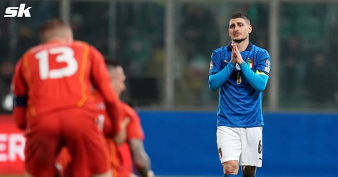 "It's so tough to go from hero to zero" - PSG star Marco Verratti labels Italy's defeat to North Macedonia as a 'disaster'