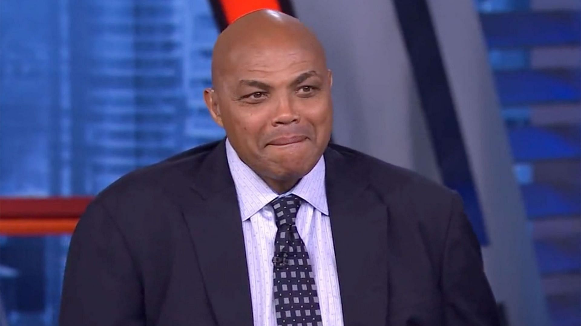 Charles Barkley on the set of Inside the NBA