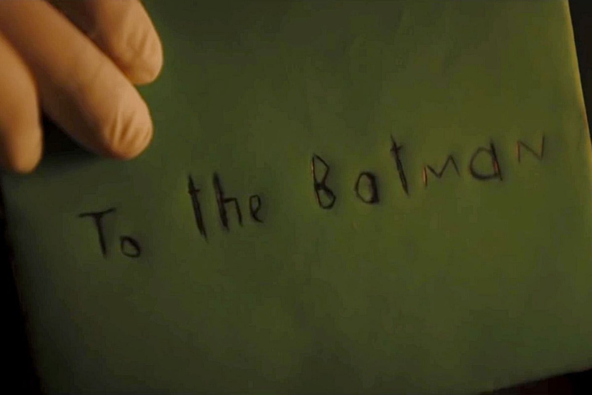 The letter to The Batman (Image via Warner Bros.)