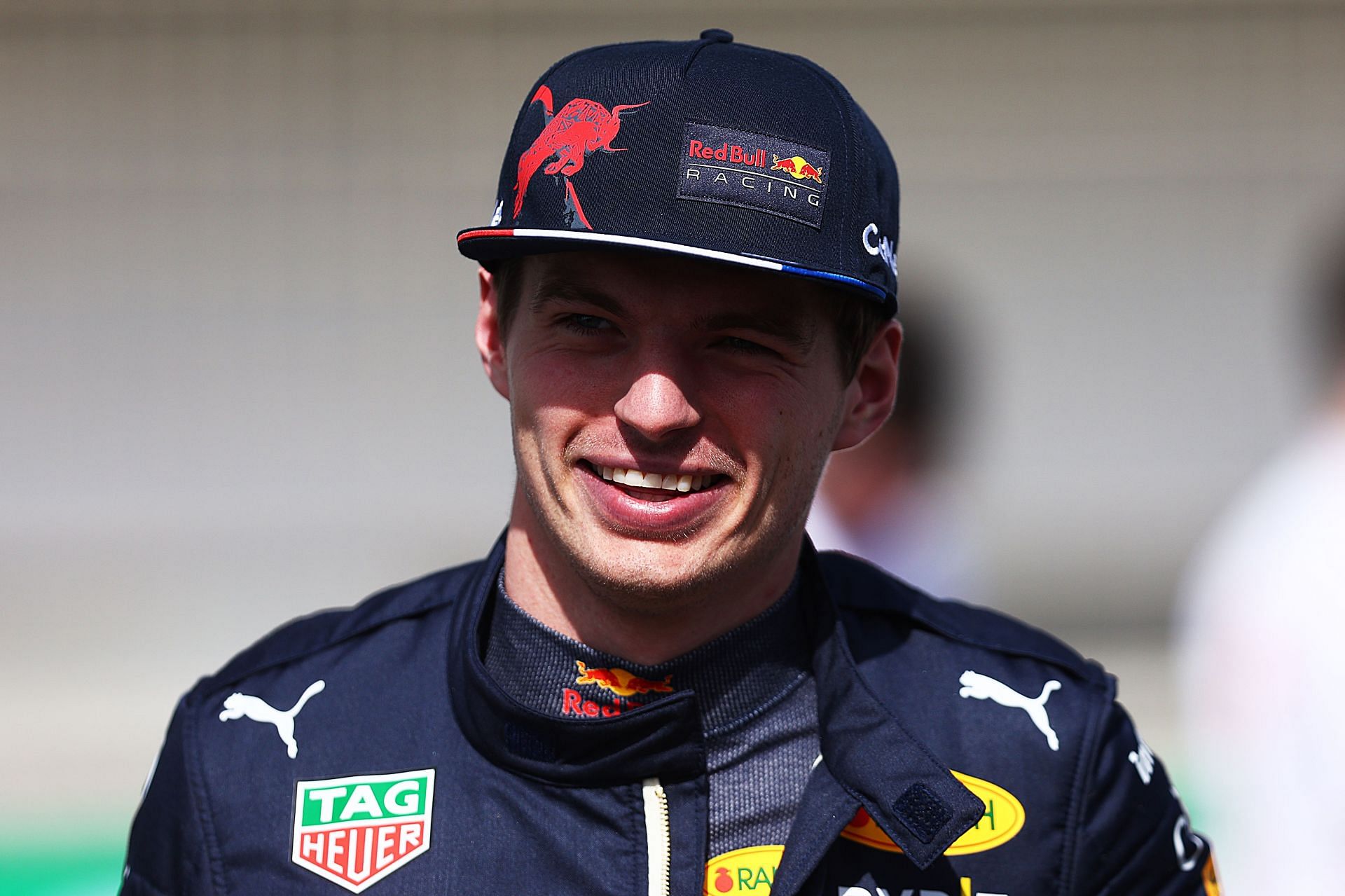 Max Verstappen looks on during Day 1 of F1 Testing in Bahrain (Photo by Lars Baron/Getty Images)