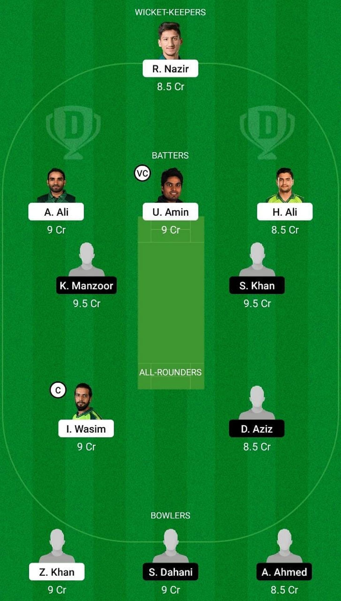 NOR vs SIN Dream11 Fantasy Suggestion #1