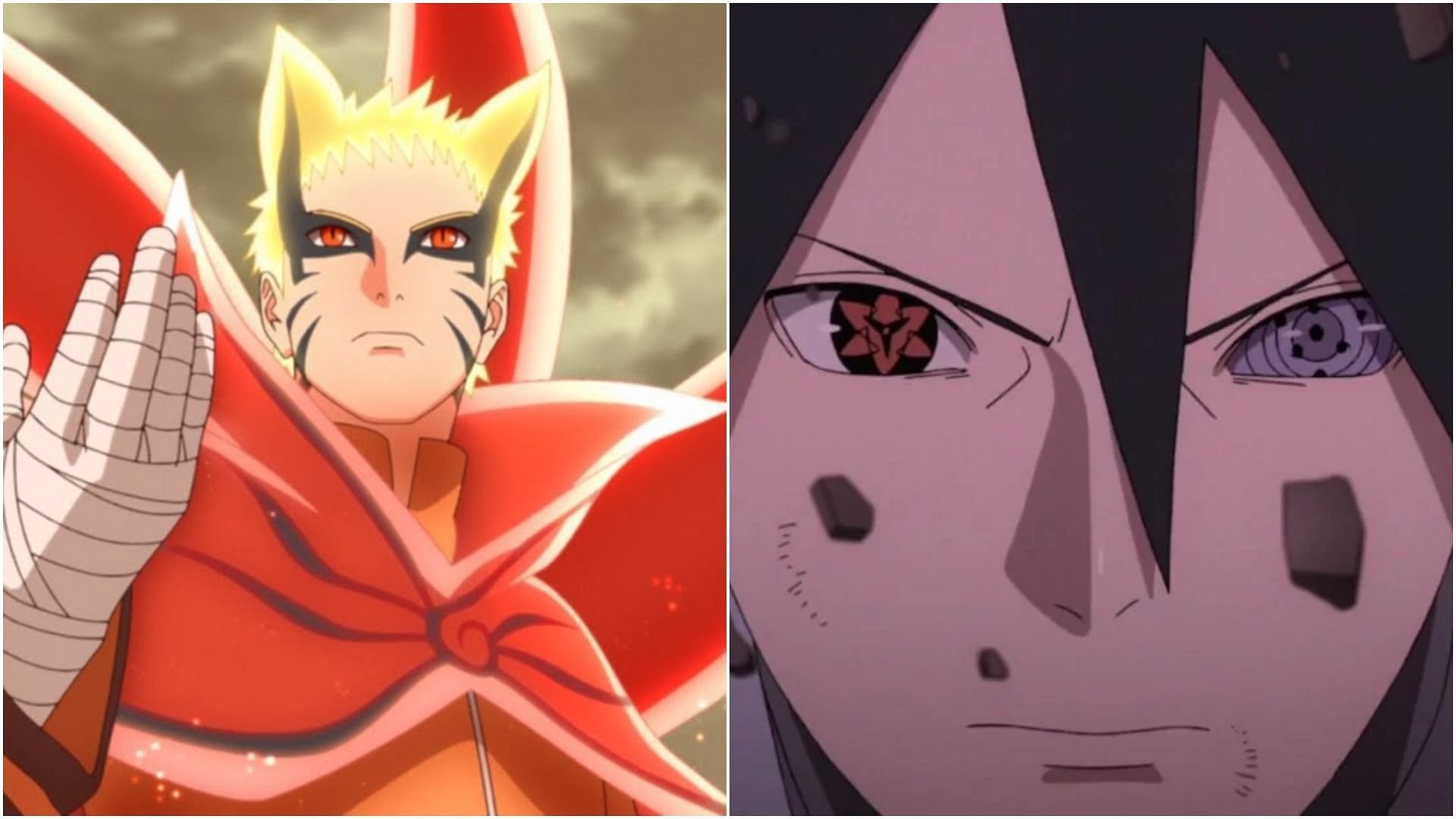 Baryon Mode Naruto and Sasuke from the Boruto series (images via Pierrot)