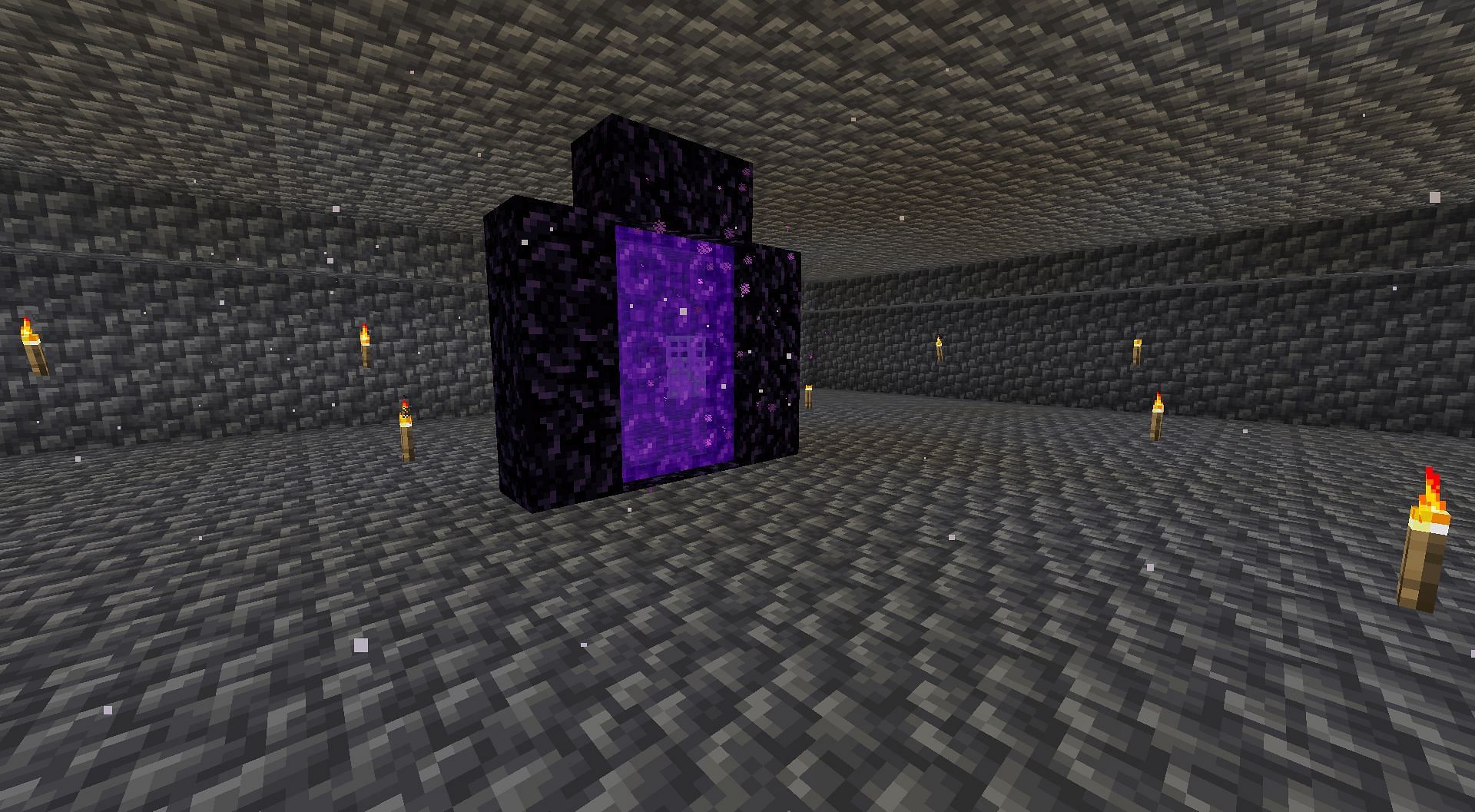 Secure the main portal (Image via Minecraft)