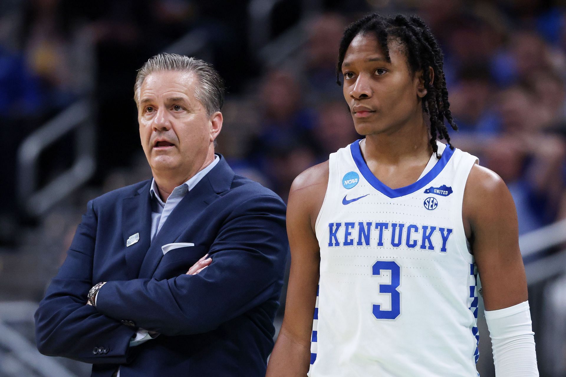 Kentucky and coach John Calipari are heading home early after their opening-round loss in the NCAA Tournament