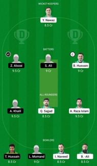 Dream11 Team for Brescia CC vs Alby Zalmi - European Cricket League 2022.