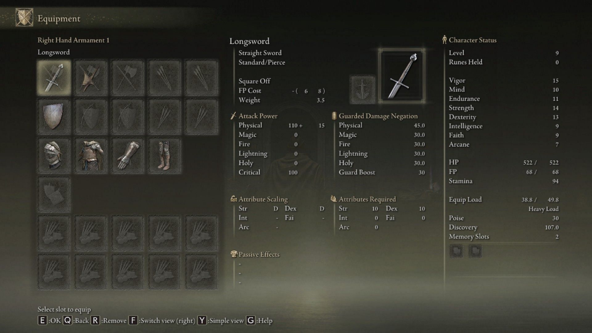 The Longsword is arguably the most reliable weapon in the game (Image via Elden Ring)