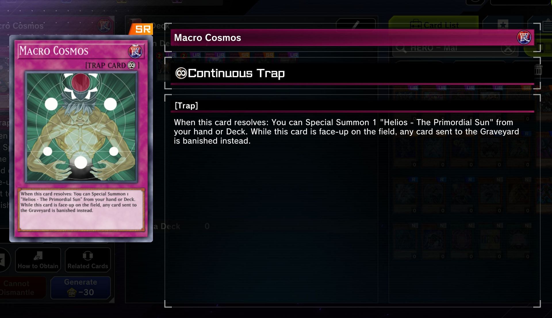 Macro Cosmos is a bigger, better version of Called by the Grave in Yu-Gi-Oh! Master Duel (Image via Konami)