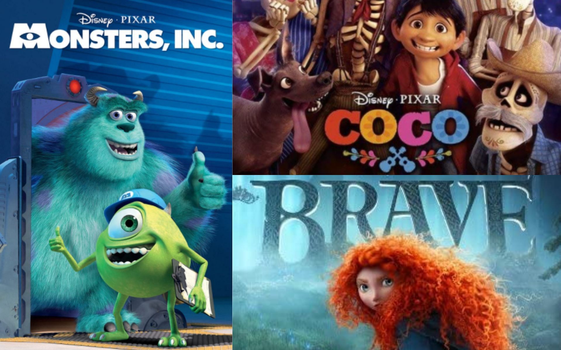 Some of the Pixar movies that are worth a watch (Images via IMDb)