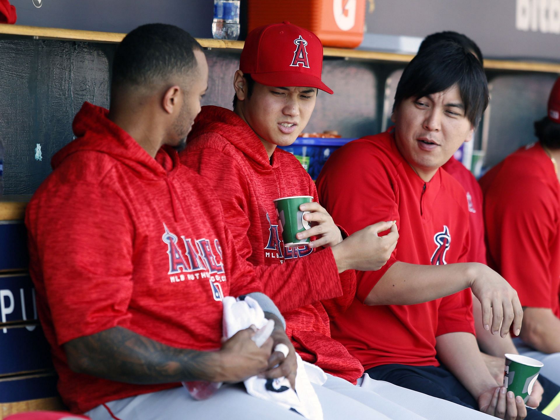 Los Angeles Angels interpetter Ippei Mizuhara has been with the team since Shohei Ohtani arrived
